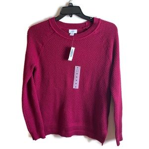 NWT Old Navy Crew Honeycomb Knit Relaxed Fit Sweater